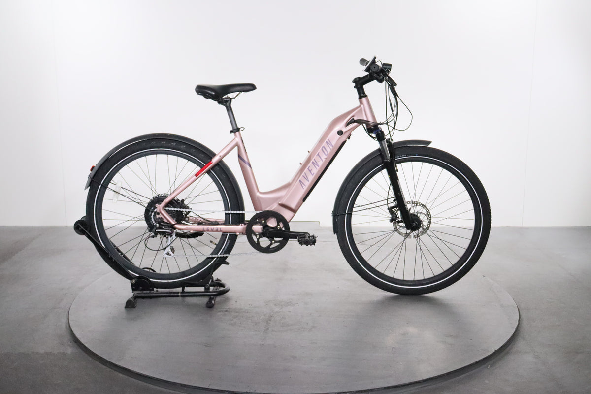 electric bicycle aventon Level.2 Commuter Ebike Large / Clay 48 Lbs Ebike Pedal Assist | The Aventon Abound LR Color:Dark Gray
