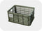 Basil Crate Basket - Small, 17.5L, Plastic, Moss Green