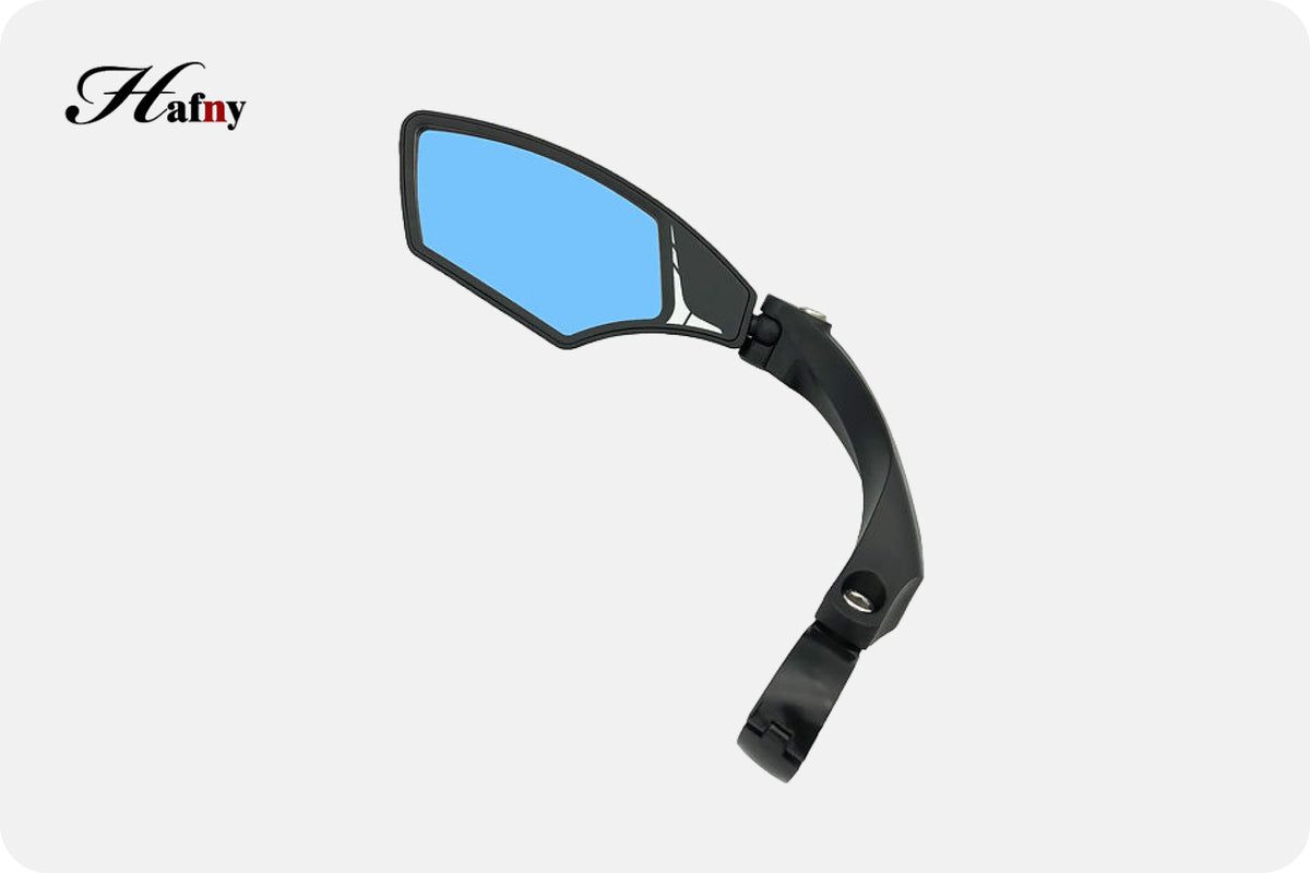 Specchietto Retrovisore Bici Regolabile Inox Specchio Per Manubrio Bici Hafny MR081, Regolabile, In Nylon Rinforzato, Colore Nero Manopole Mtb ProGrip