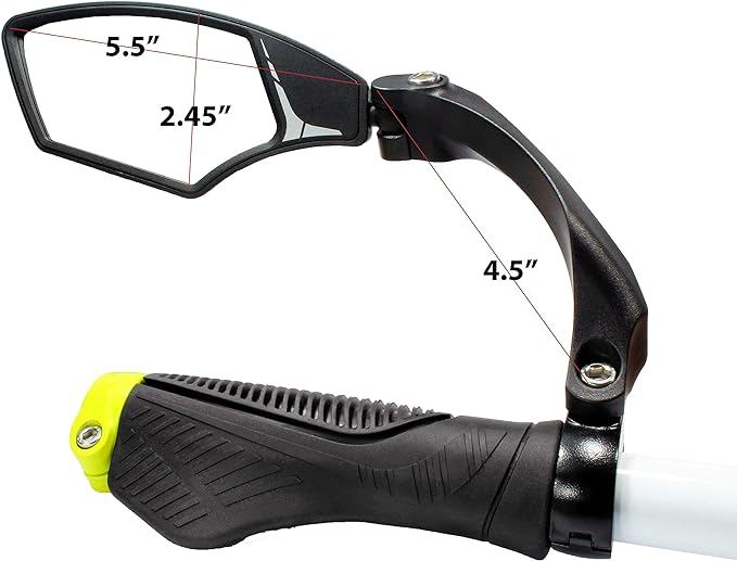 Kit 2 Rétroviseurs Vélo Hafny Bar, Verre Automatique HD, Gauche Et Droit, Neufs