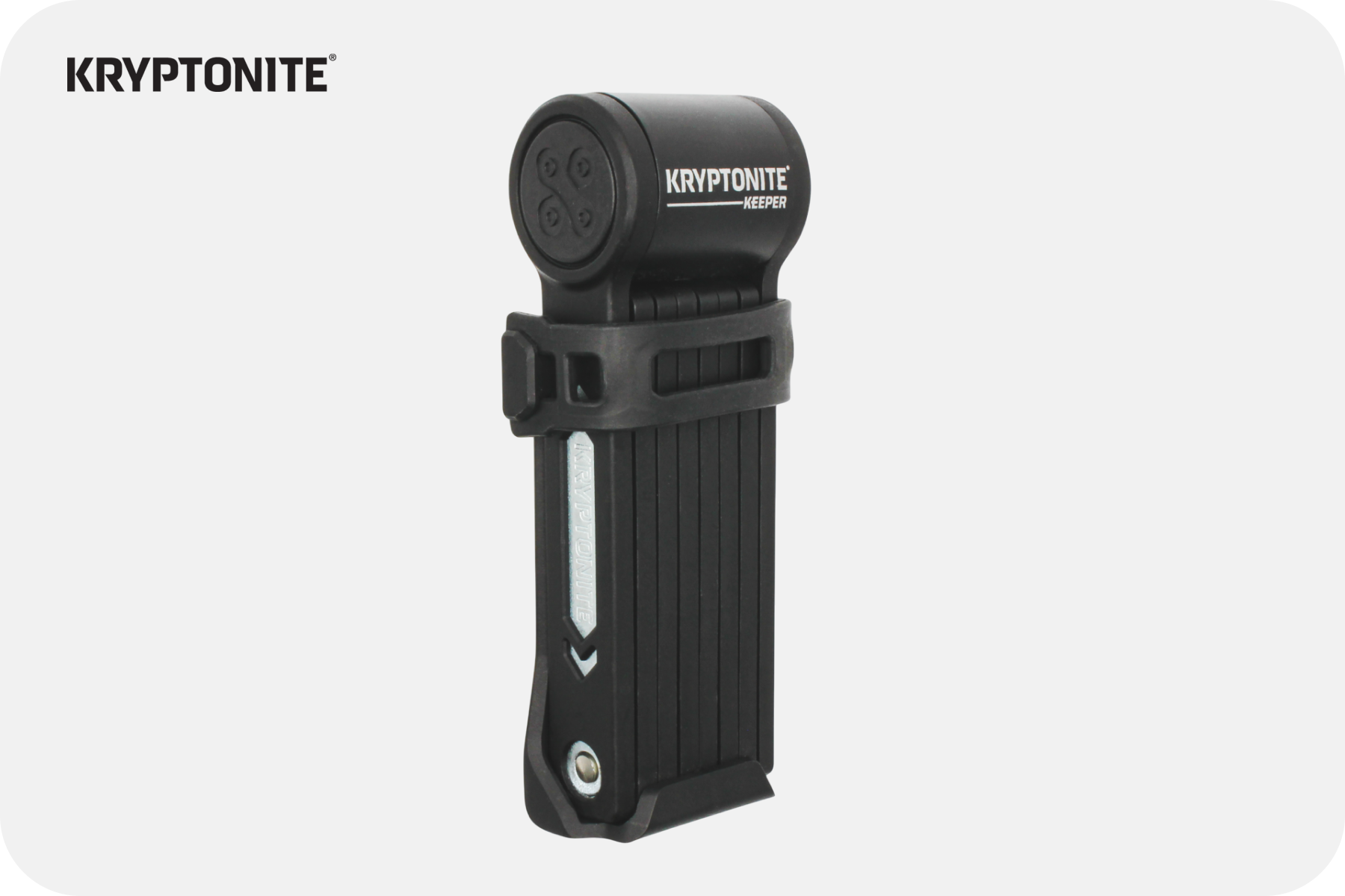 Kryptonite Keeper Mini Folding Lock - Includes Bracket, Black | Upway
