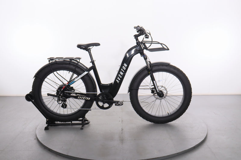 aventon aventure.2 electric bicycle Step-Through Slate Grey / Large Mens_Accessories_Overview Best Day Hiking Backpacks Color:Windmill Blue Heather and Asphalt Grey Heather With meticulously designed frame