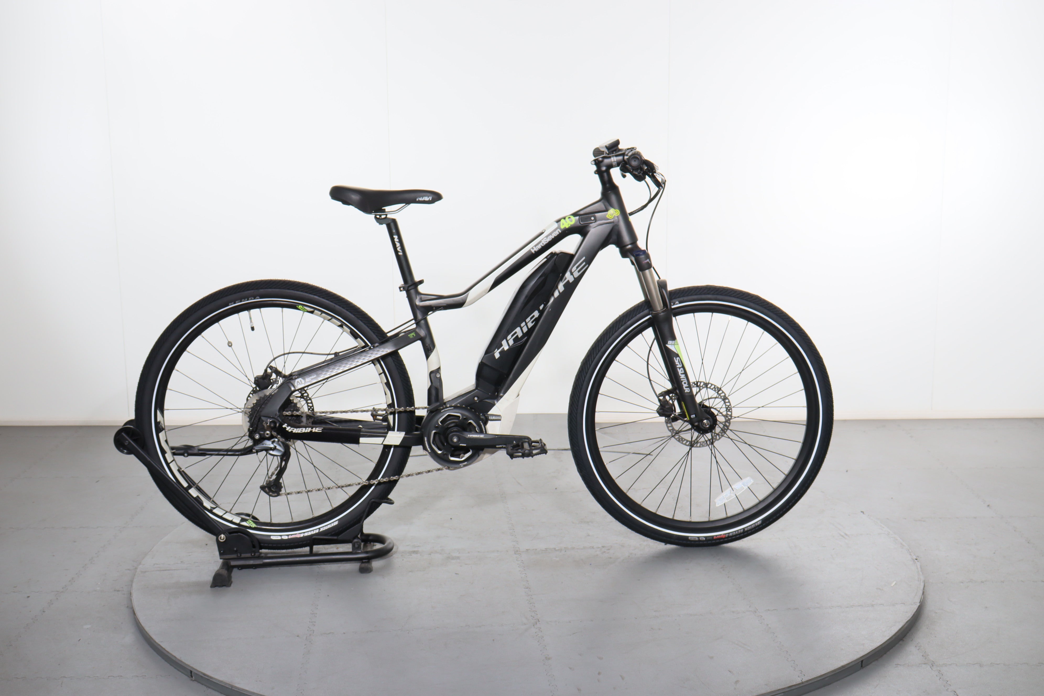 haibike sduro 4.0 mountainbike HardSeven e-bike refurbished Touratech Federbein Extreme für Color-Dark Smoke Farbe:metallic turquoise